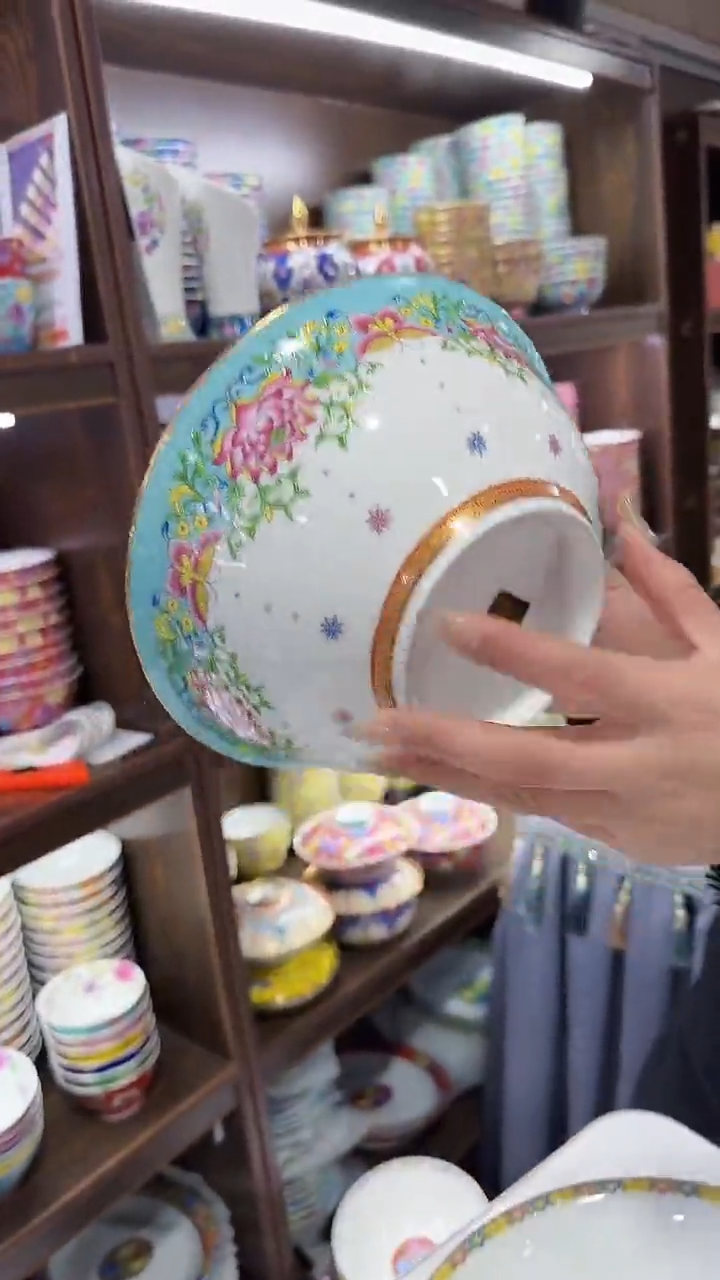 【闪购商品】瓷片9英寸汤碗1个景德镇陶瓷【秦坊】