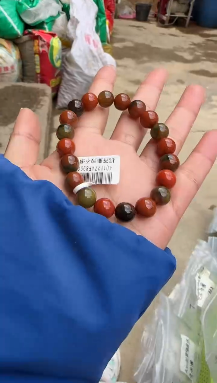 【闪购商品】南红玛瑙未镶嵌珠串原矿无优化包浆9mm单圈