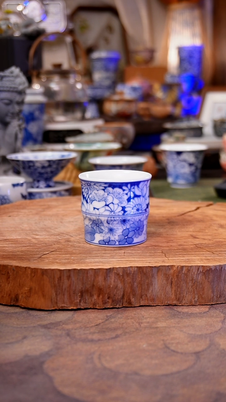 杯子瓷万花手工手绘手工手绘