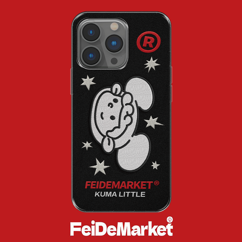 FeiDe Market 主理人合作-刺绣印花头-适用苹果iPhone13-16手机壳