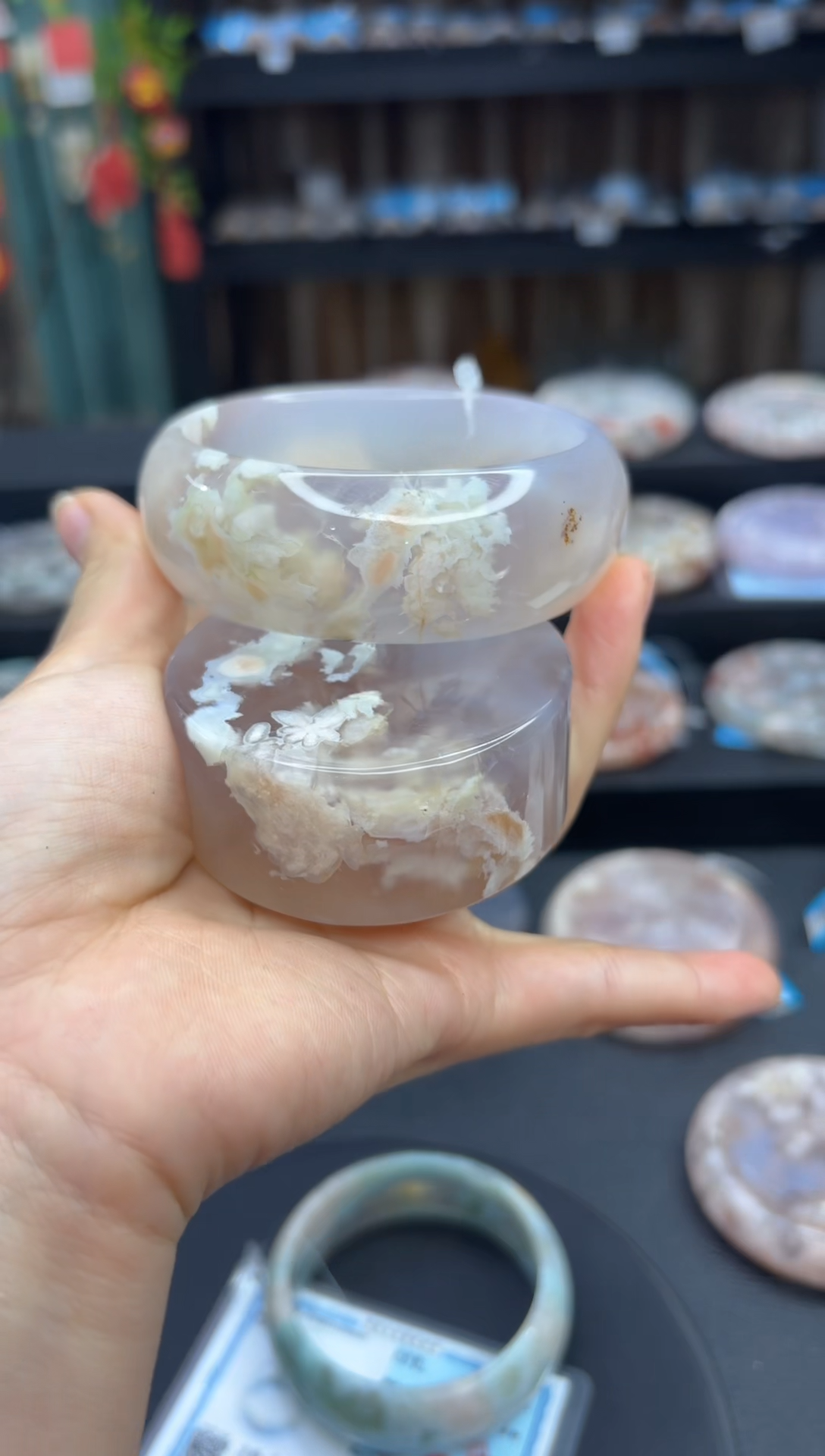 【闪购商品】石英质玉手镯未镶嵌2190（62圈赠送镯心）