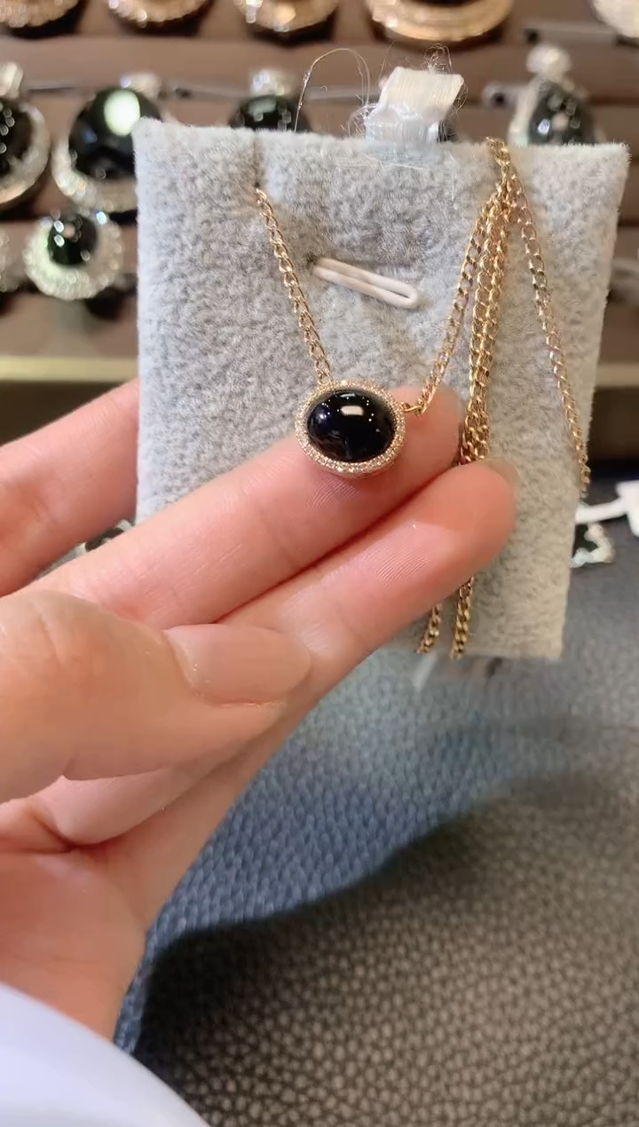 【闪购商品】翡翠套链18K金镶嵌A8多样性发一件