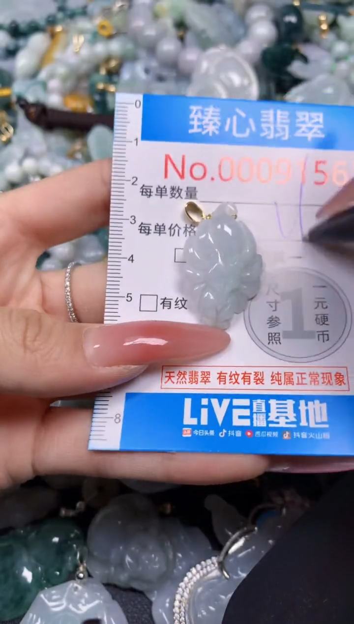 【闪购商品】翡翠颈饰未镶嵌含绳0009156