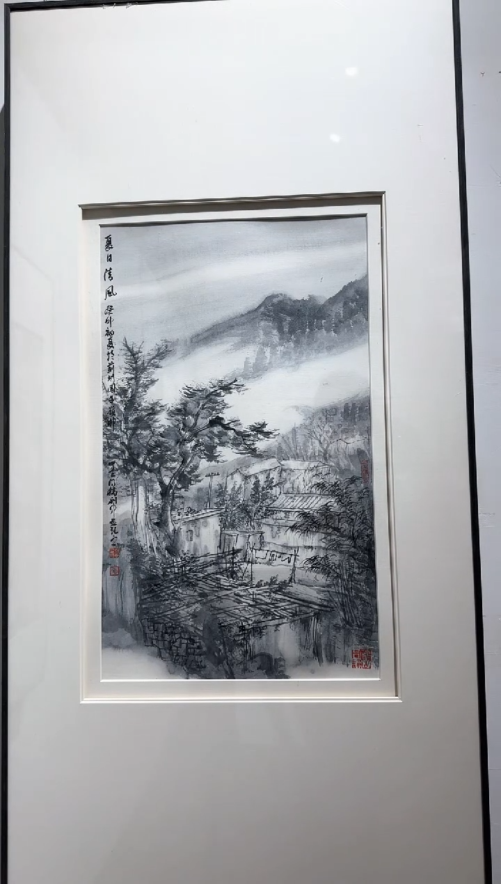 【闪购商品】国画炳山艺术-唐利中山水（带框）