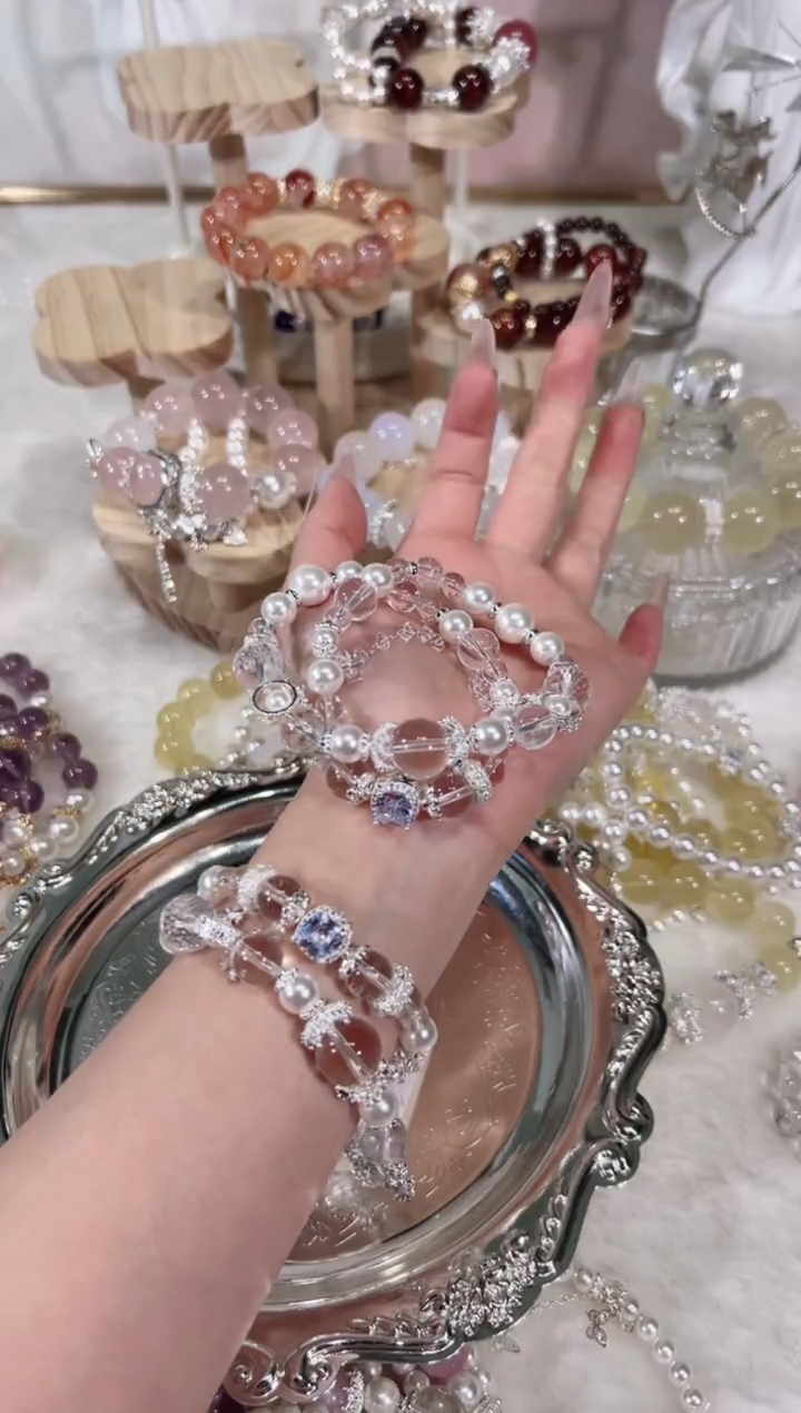 【闪购商品】水晶手链未镶嵌天然水晶默认微瑕 多样性发货发其一