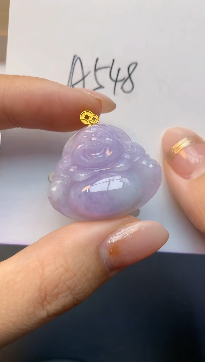 颈饰18K金镶嵌翡翠天然A货缅甸翡翠百元以上9元证书费自理