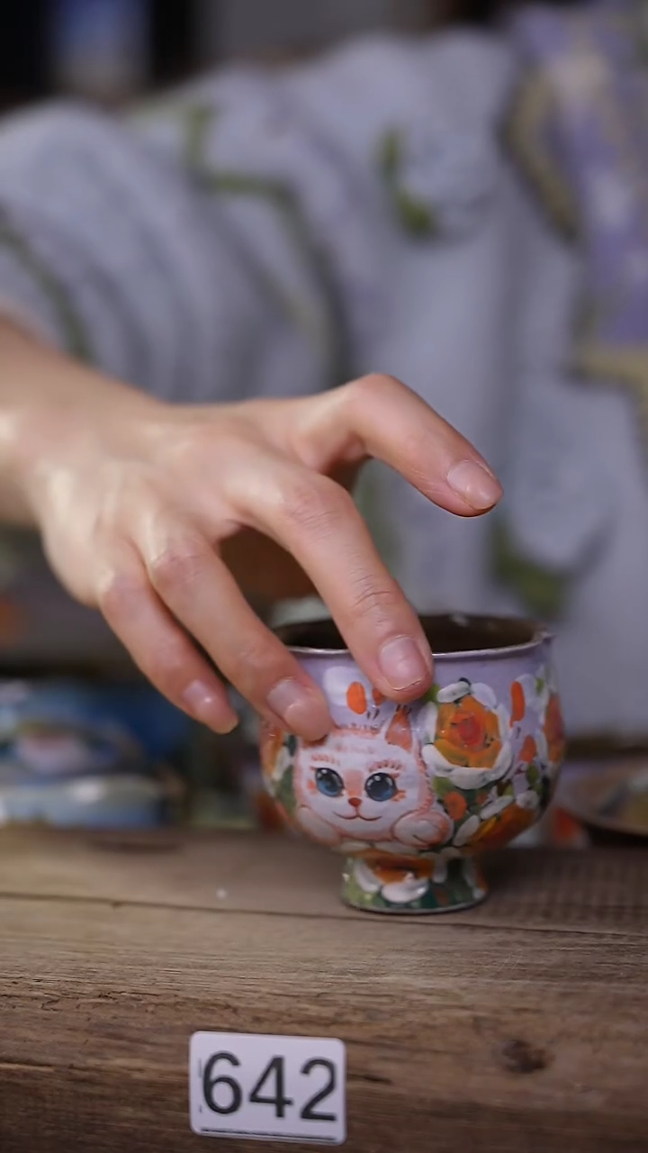 【闪购商品】瓷片油画风·彩绘·设计师石一款