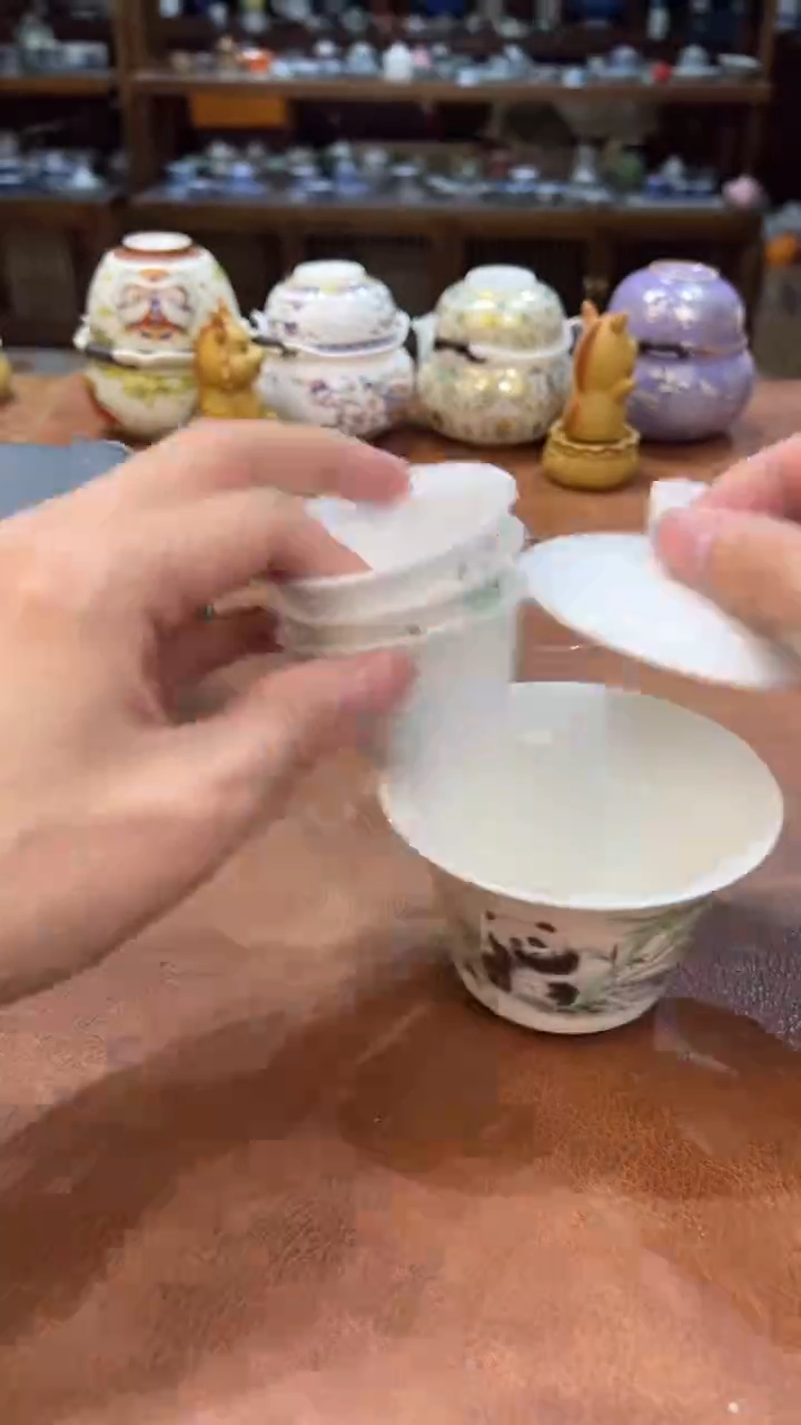 真的很便宜会开片的旅行茶具