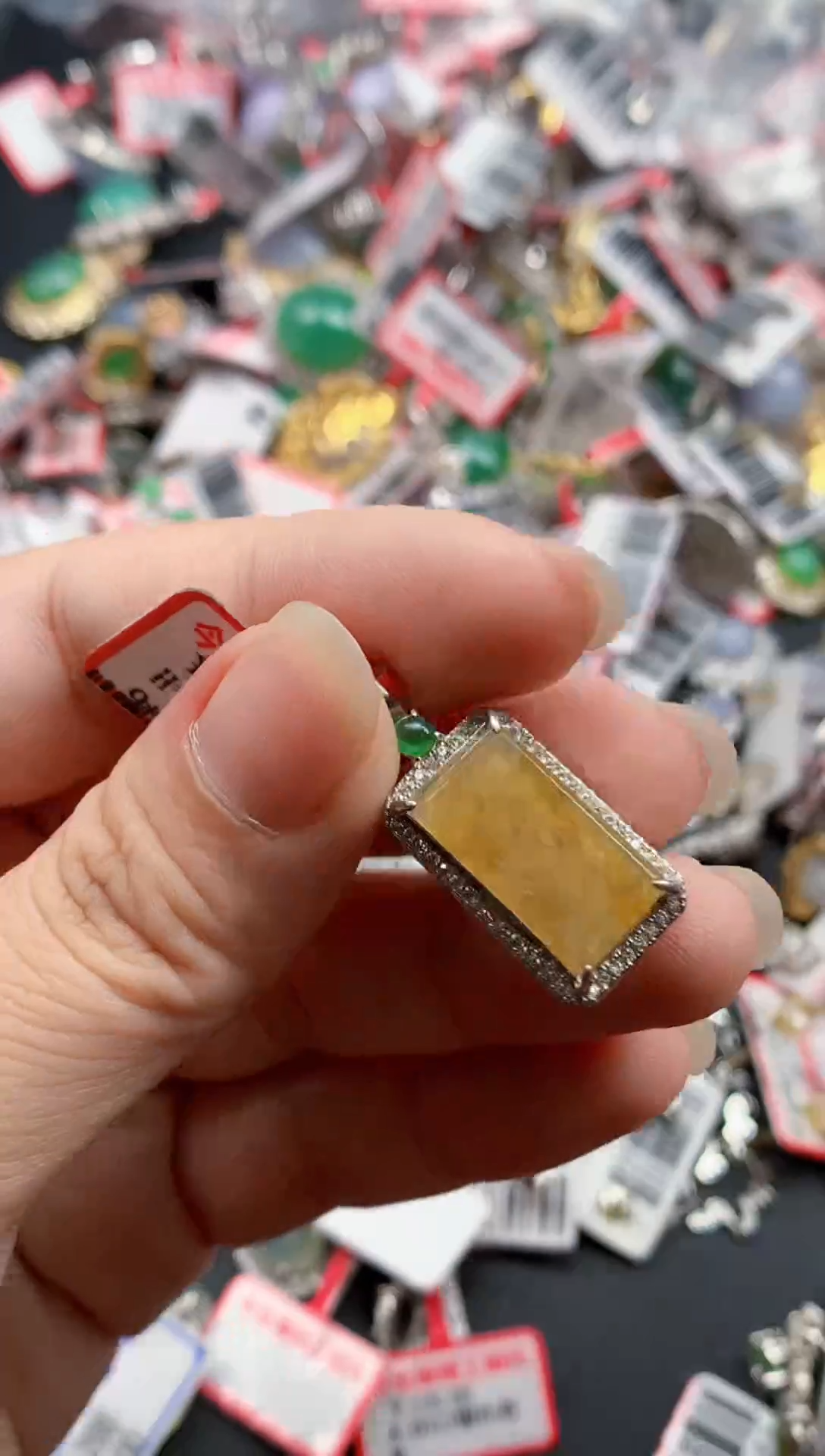 银S925镶嵌戒指翡翠天然A货缅甸翡翠