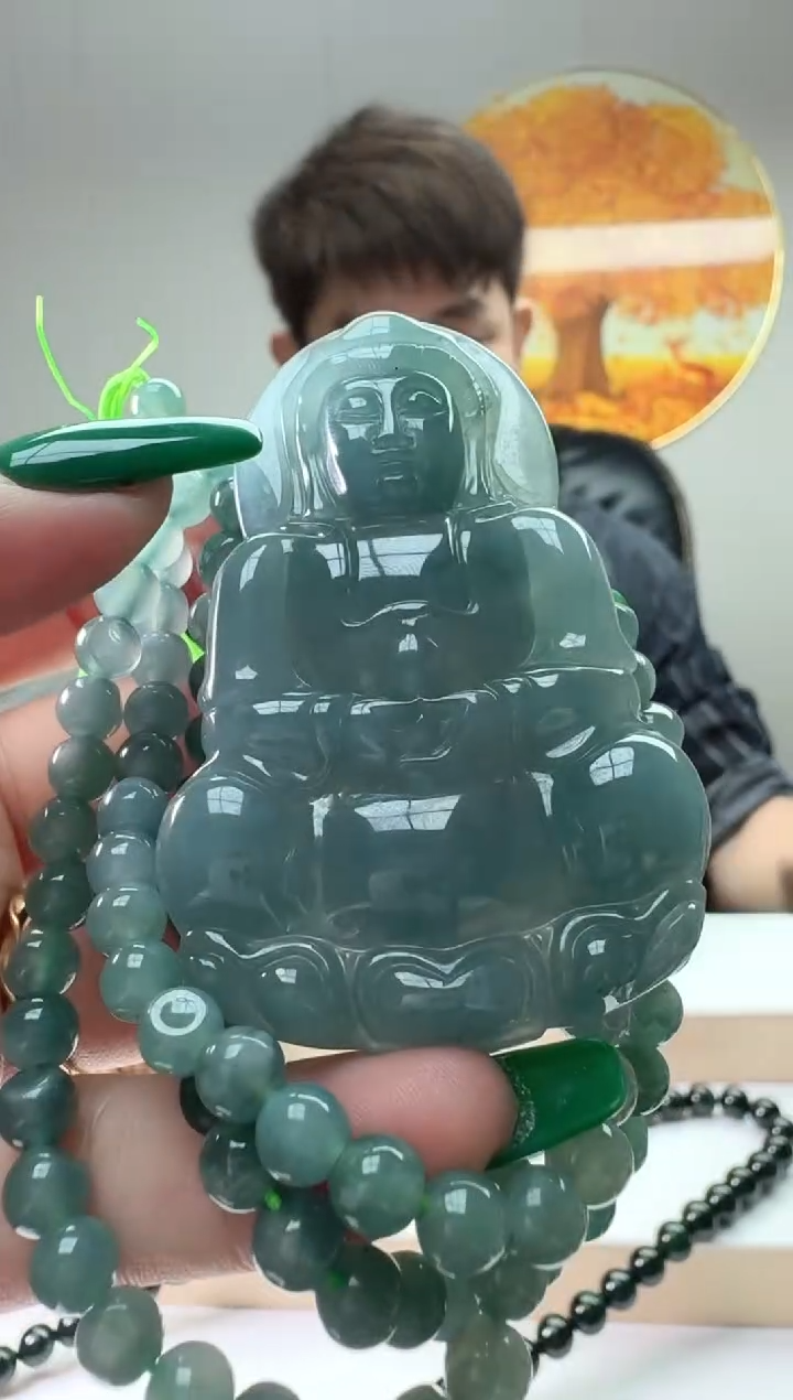 翡翠未镶嵌颈饰多样性随机发其一