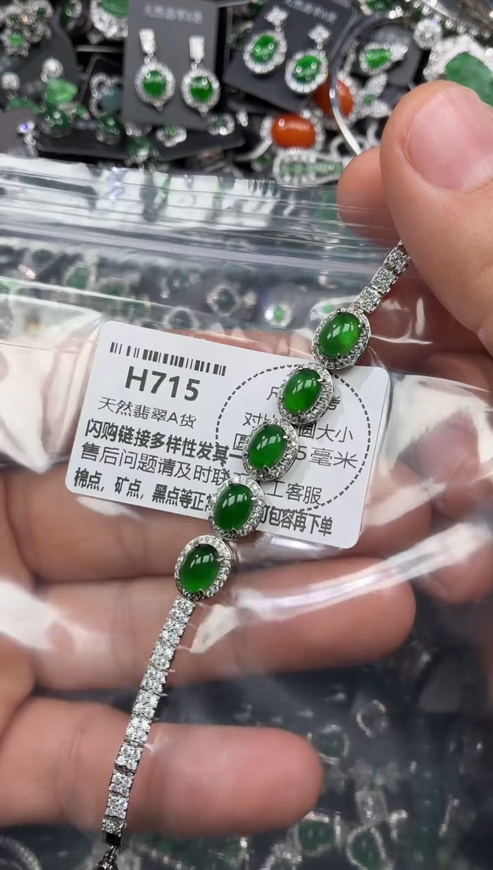 颈饰未镶嵌翡翠H715手链