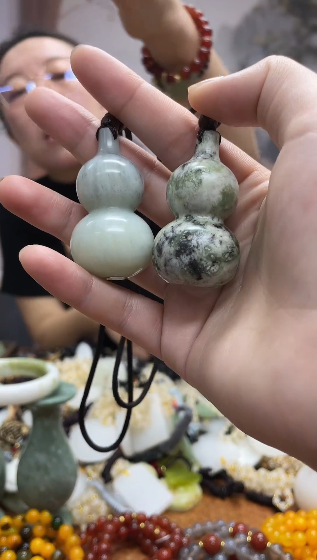 未镶嵌岫玉吊坠多样性发货拍一发一