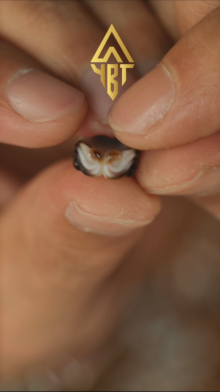 未镶嵌配饰玛瑙/玉髓钱*卡环