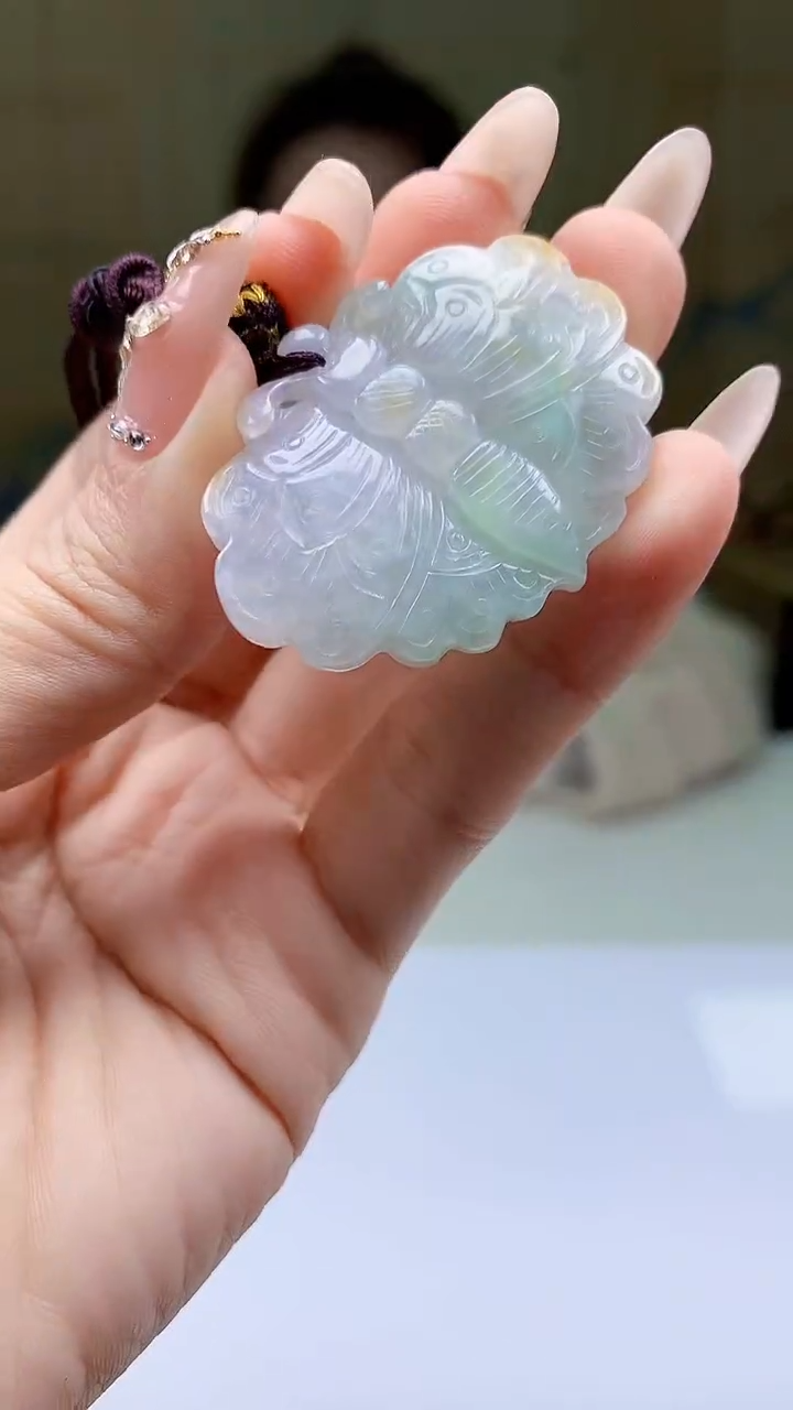 【闪购商品】定制翡翠未镶嵌4902ty-毛货挂件159