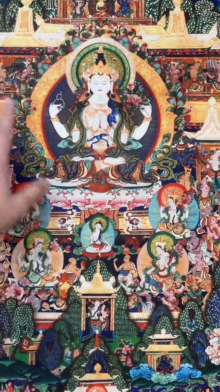 装裱画精美唐卡艺术绘画作品