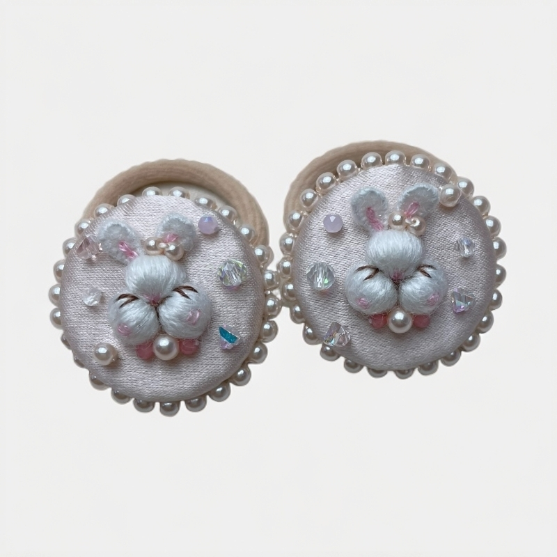 【发绳一对·直播间同价·可定制】小号萌宠兔子发绳mini可爱森系活泼