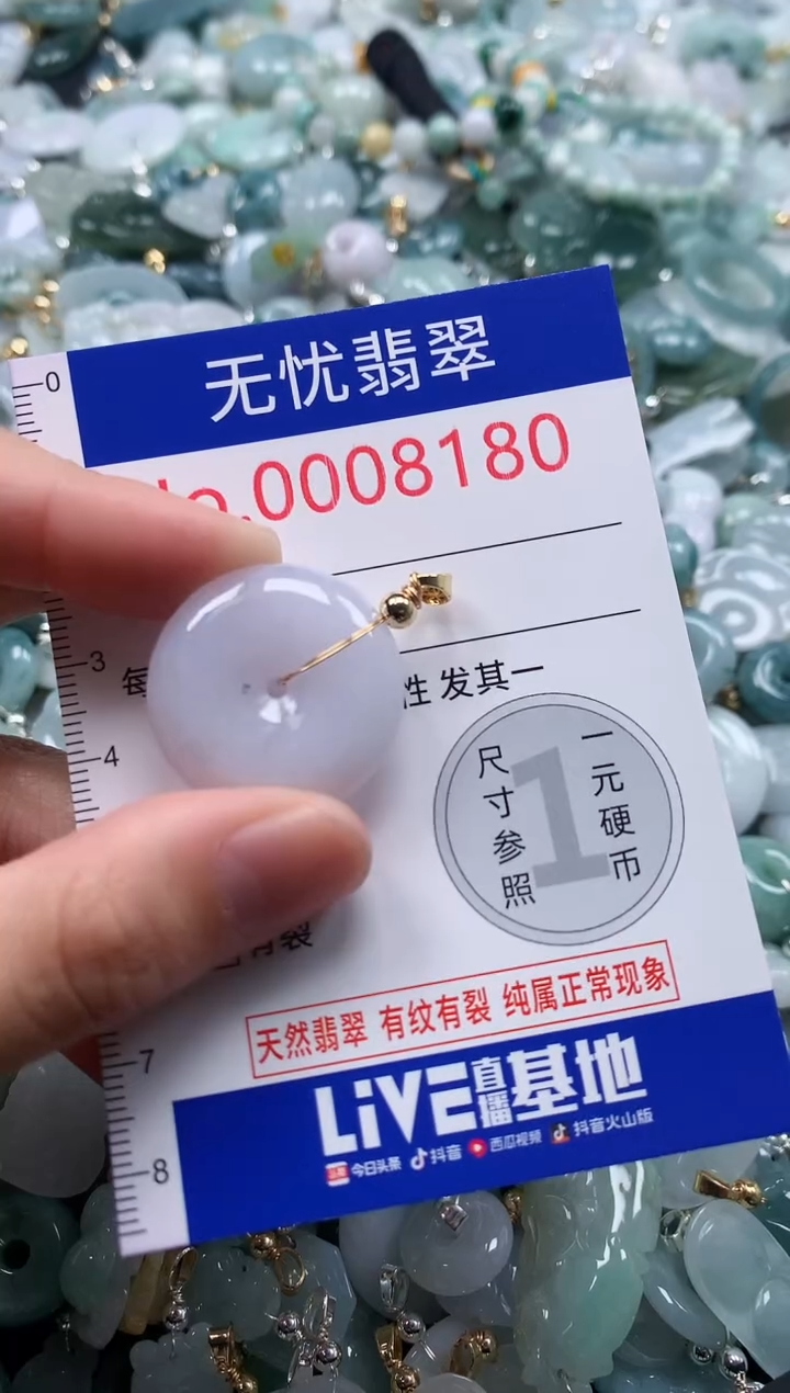 翡翠未镶嵌吊坠(不含链)8180