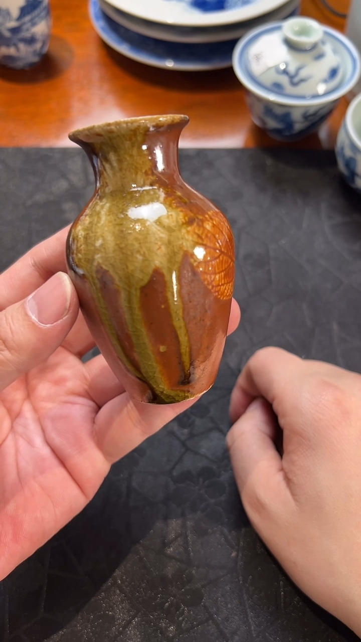 【闪购商品】陶瓷盖子款小瓶子三生瓷柴窑裸烧假一赔万