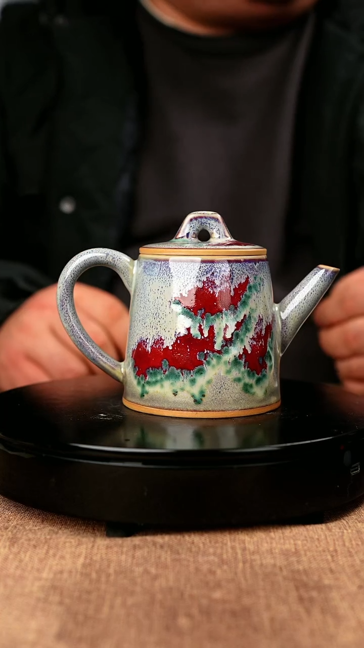 【闪购商品】71#国工一级品原矿钧瓷炉钧釉一统江山