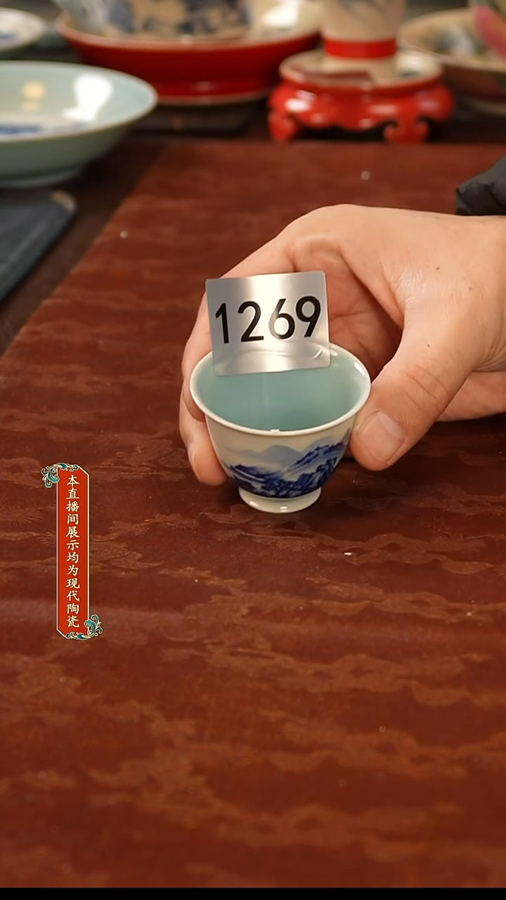 瓷片景德镇手工手绘陶瓷1269