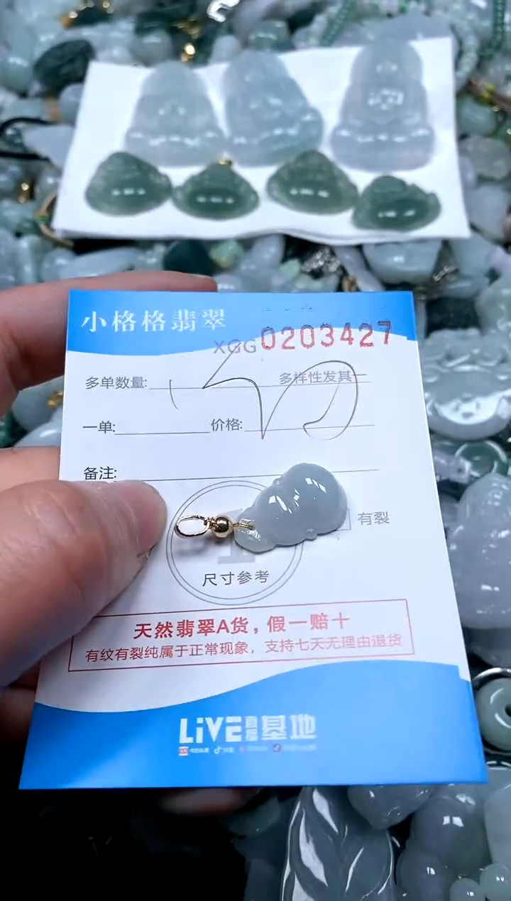 【闪购商品】翡翠颈饰未镶嵌闪购商品0203427