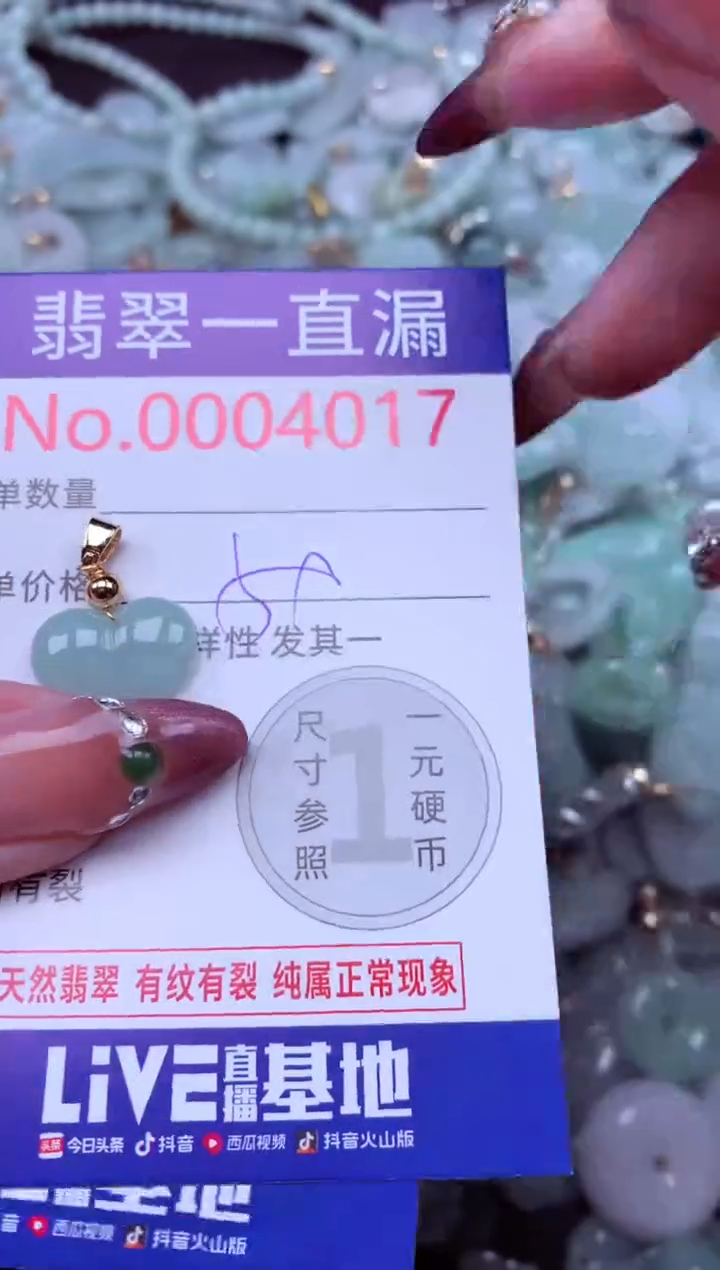 吊坠(不含链)未镶嵌翡翠4017