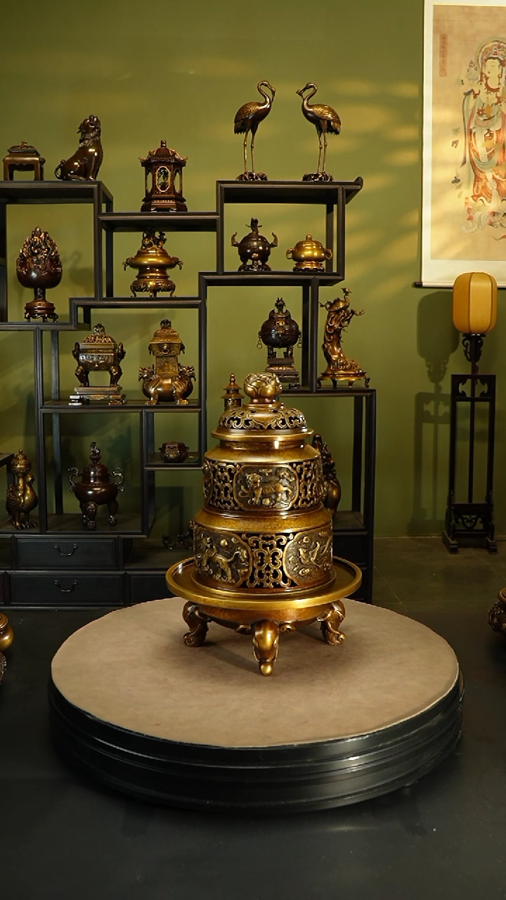 【闪购商品】紫铜精炼铜莲花纽瑞象