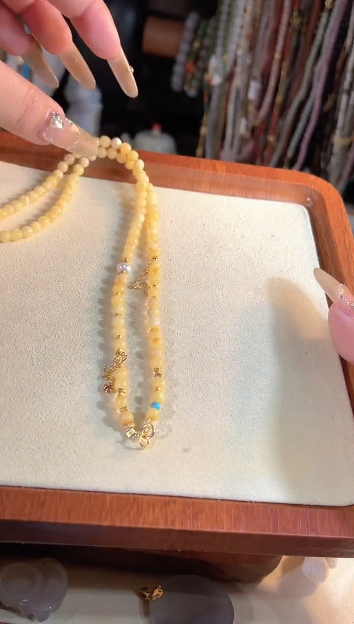 【闪购商品】蜜蜡项链银S925镶嵌多样性发货其一