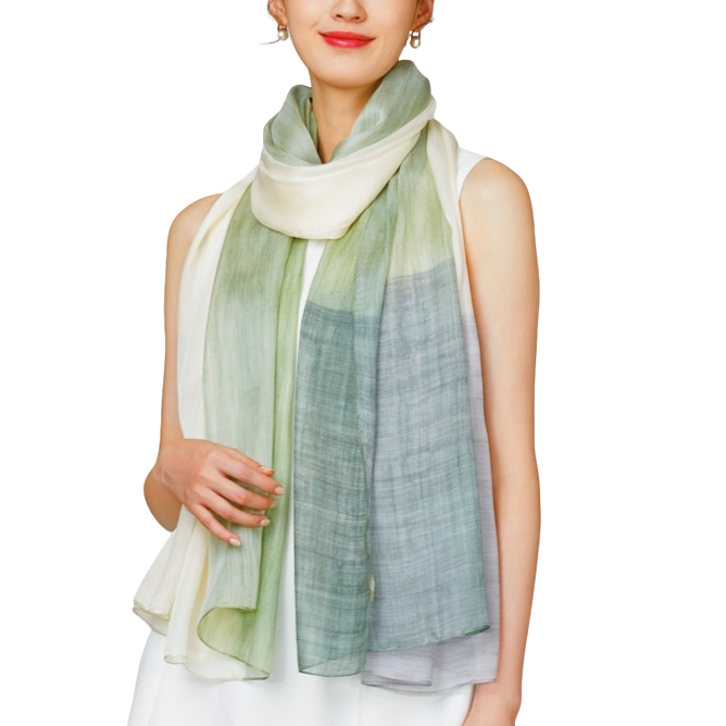 100%桑蚕丝长巾简单优雅轻奢高端女士妈妈高端桑蚕丝围巾送礼