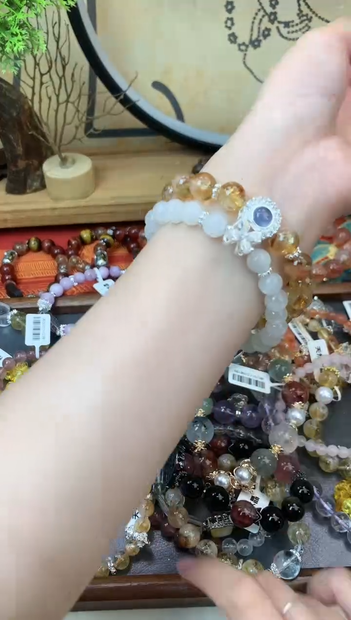 【闪购商品】黄晶手链未镶嵌667手串