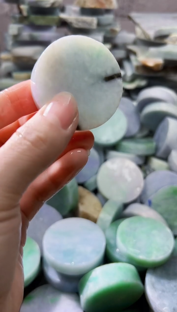 裸石翡翠天然翡翠A货玉 南 537