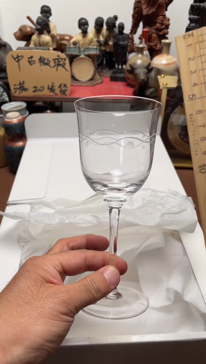 784中古商品默认微霞水晶杯2只