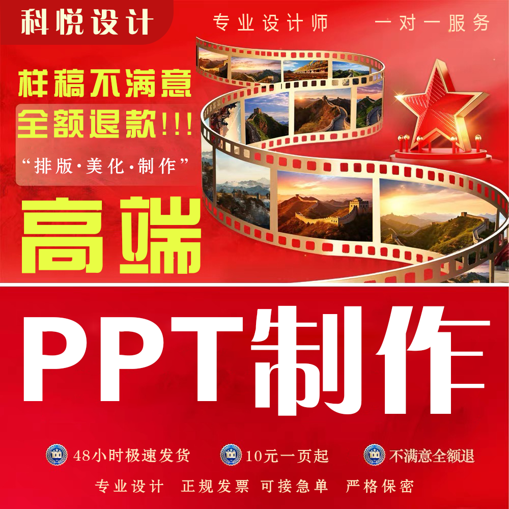 【请勿先拍】高端PPT定制代做修改设计排版美化年终总结述职汇报