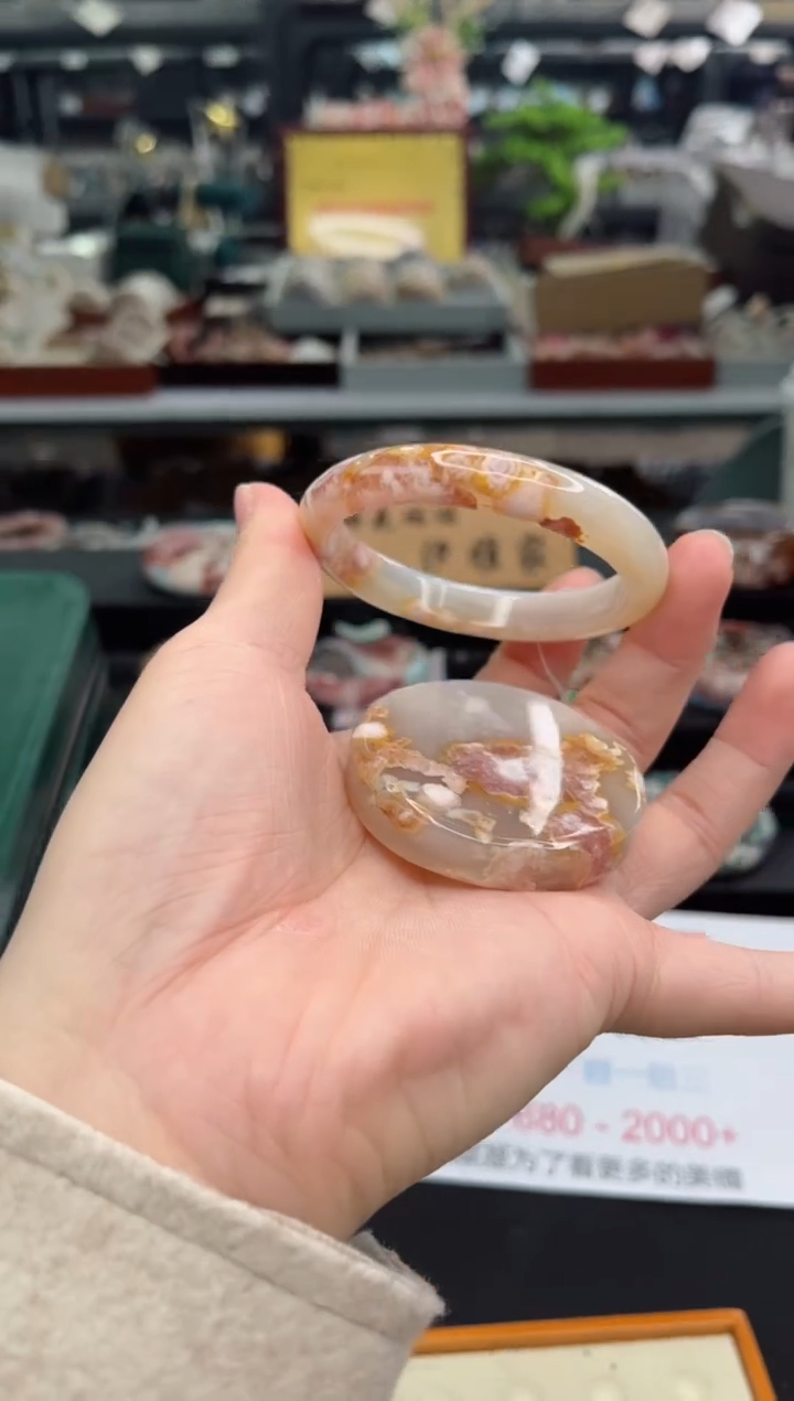 【闪购商品】石英质玉手镯未镶嵌55圈口（赠品镯心）3660269