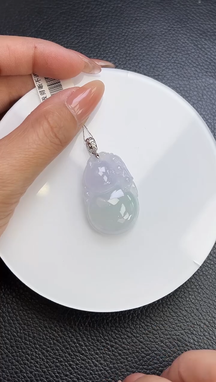 【闪购商品】翡翠颈饰18K金镶嵌YM1059-5 葫芦