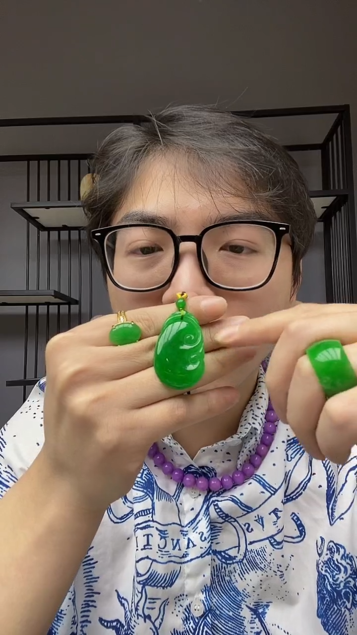 【闪购商品】翡翠颈饰合金翡翠如意