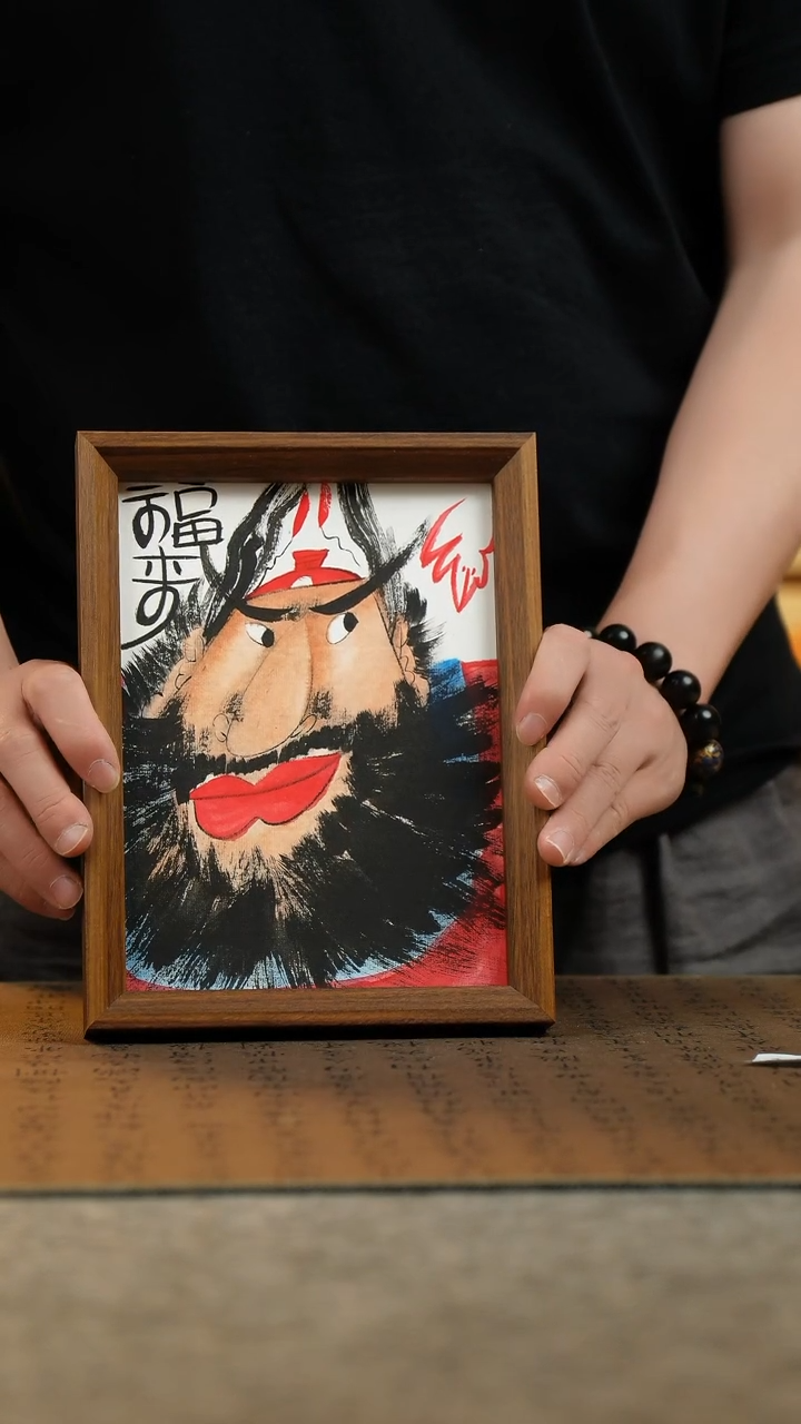 国画17*23纯手绘国风国画摆台