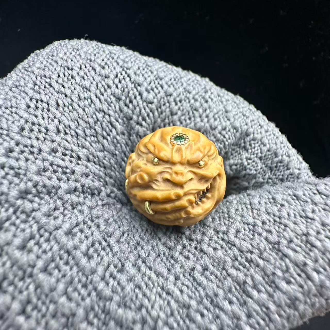 猴头核桃单颗配饰不语恶僧