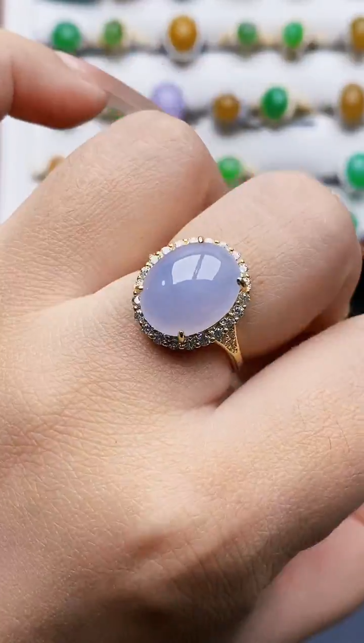 银S925镶嵌戒指翡翠2649