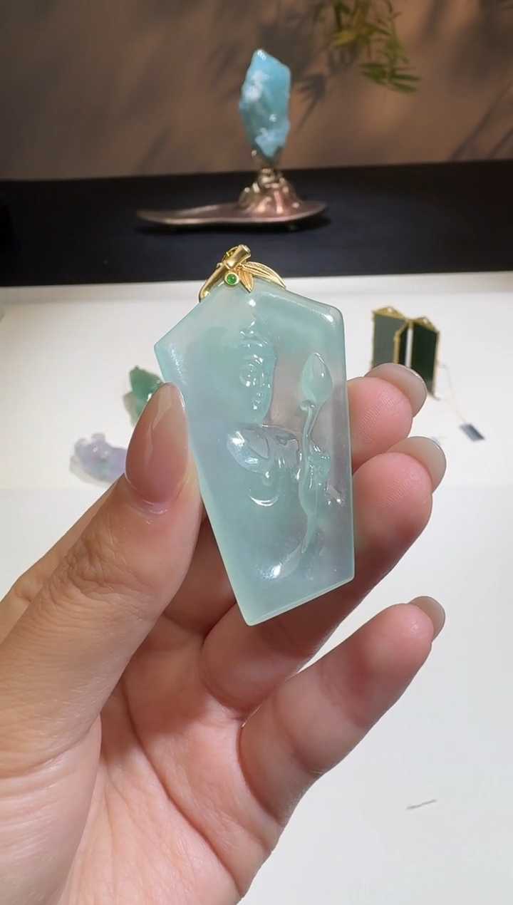 【闪购商品】翡翠颈饰18K金镶嵌【鑫鑫】