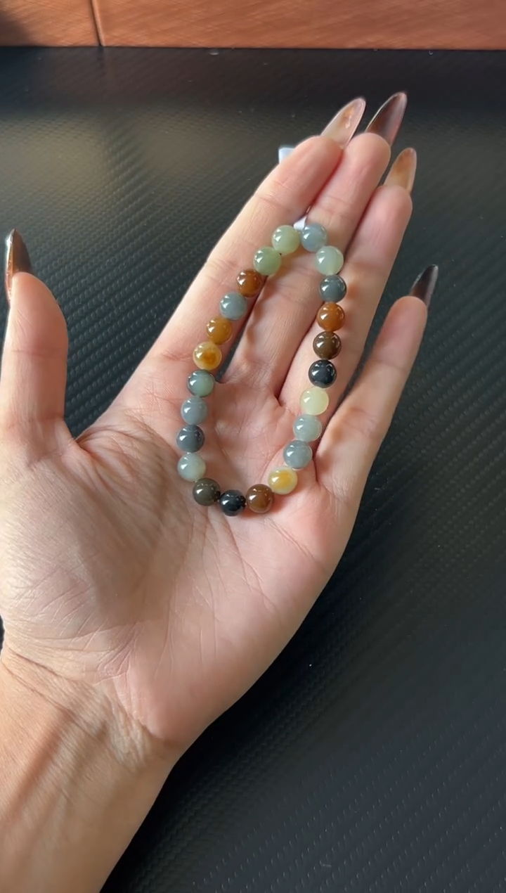 未镶嵌手串和田玉若羌微色差卡8