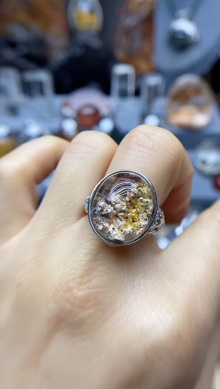 【闪购商品】水晶戒指银S925镶嵌水晶水晶