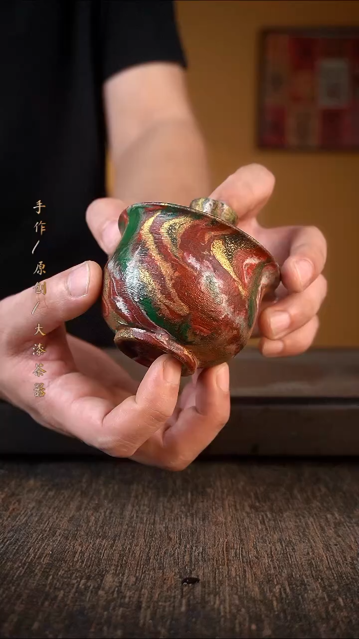 大漆盖碗204小康茶器