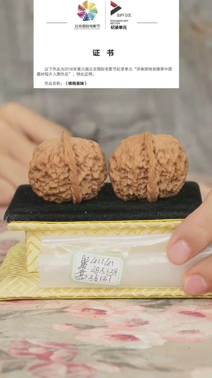 文玩核桃把件非嫁接元宝