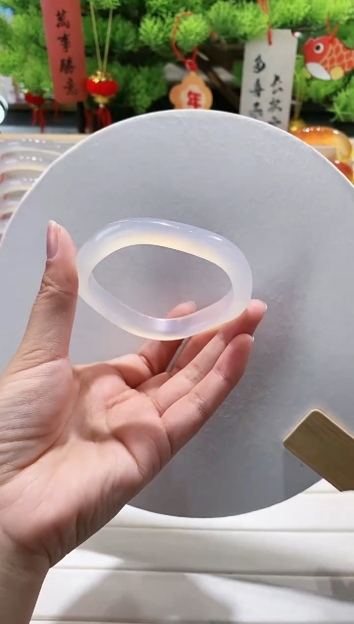 【闪购商品】玛瑙/玉髓手镯未镶嵌17-60.5