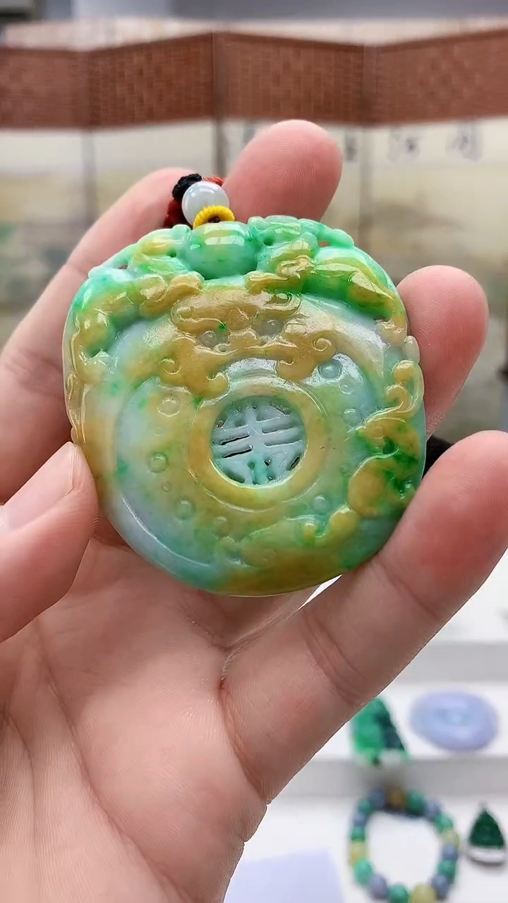 未镶嵌定制翡翠4688bb-毛货挂件42