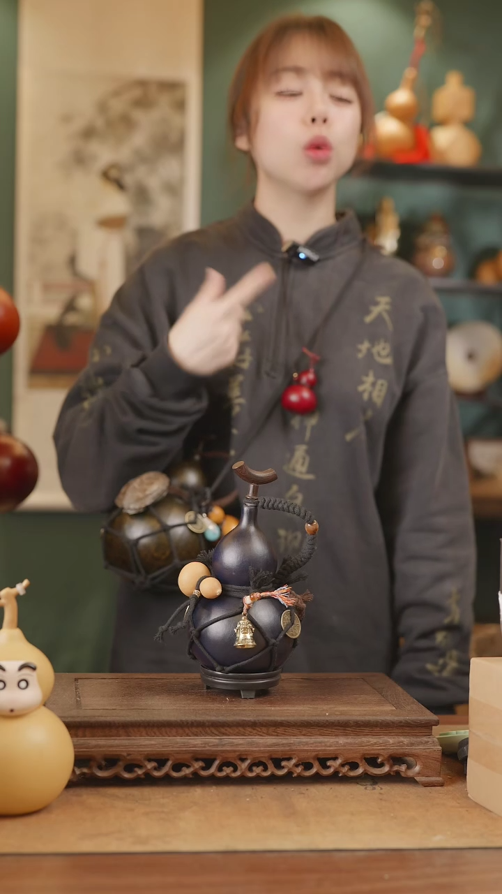 【闪购商品】263号精品天然大漆工艺防渗内胆酒葫芦~