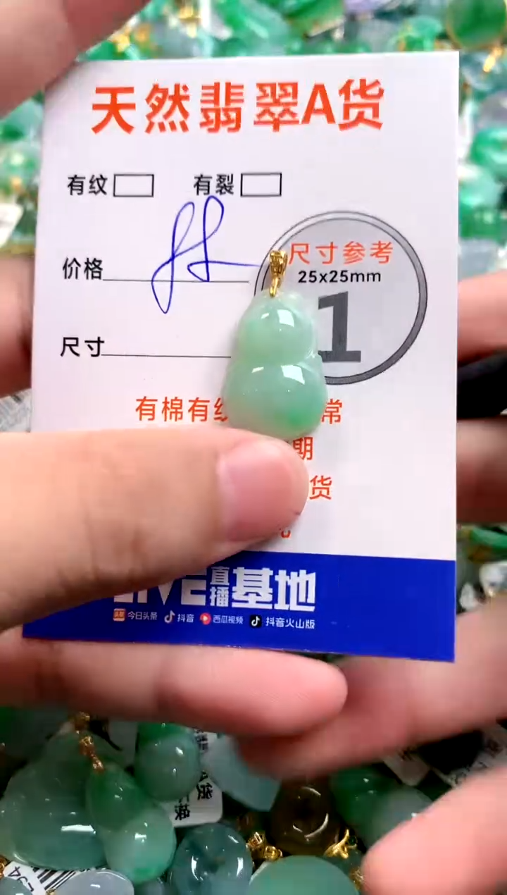 颈饰18K金镶嵌翡翠25100027