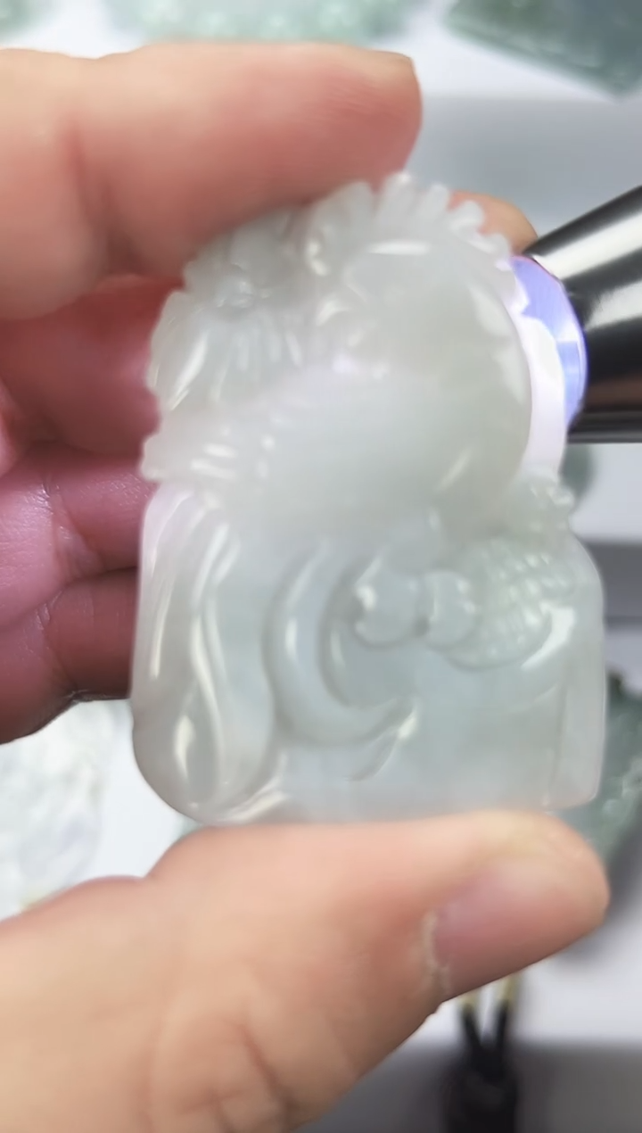 颈饰未镶嵌翡翠天然缅甸A货翡翠