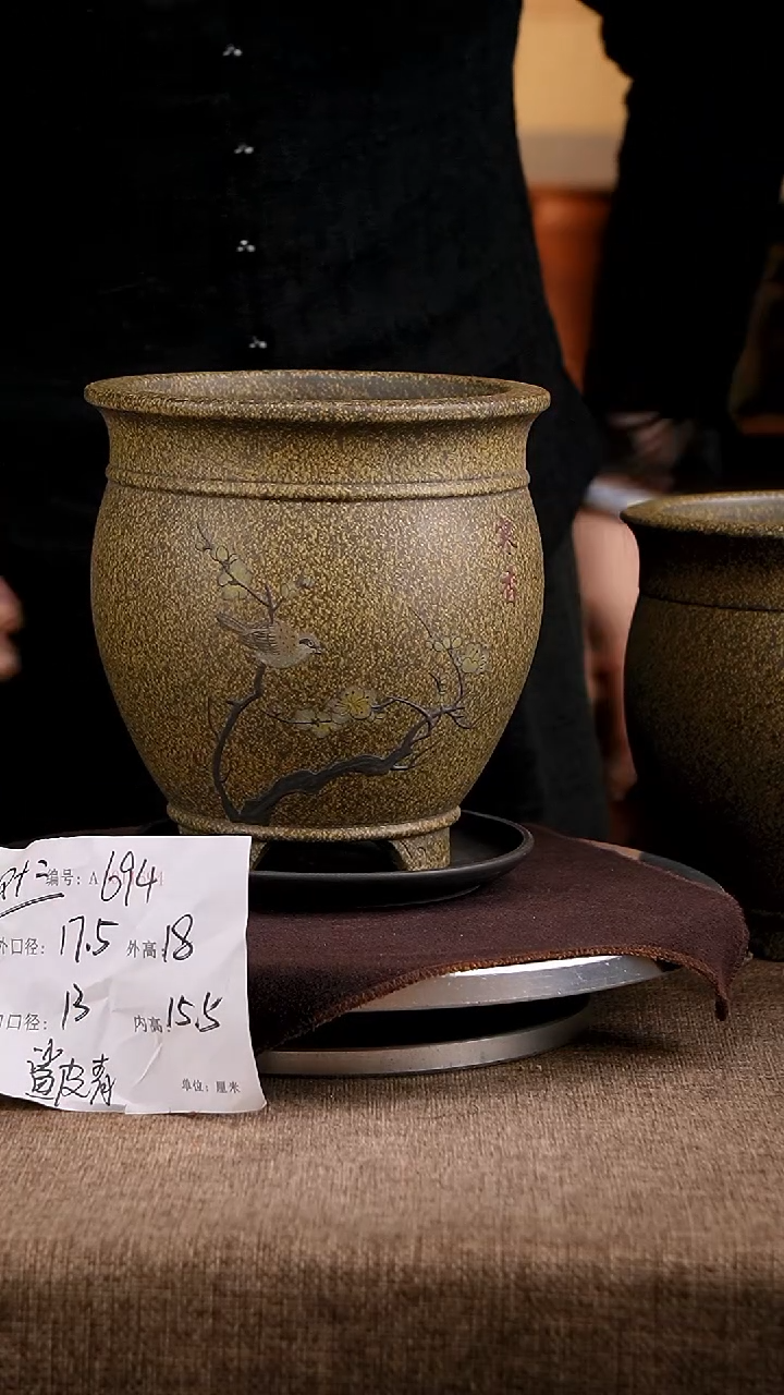 紫砂花盆花卉工艺694+z